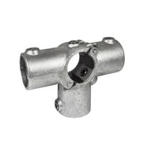 Buiskoppeling Open klapbaar T-Stuk met zij-uitgang-E / 48,3 mm